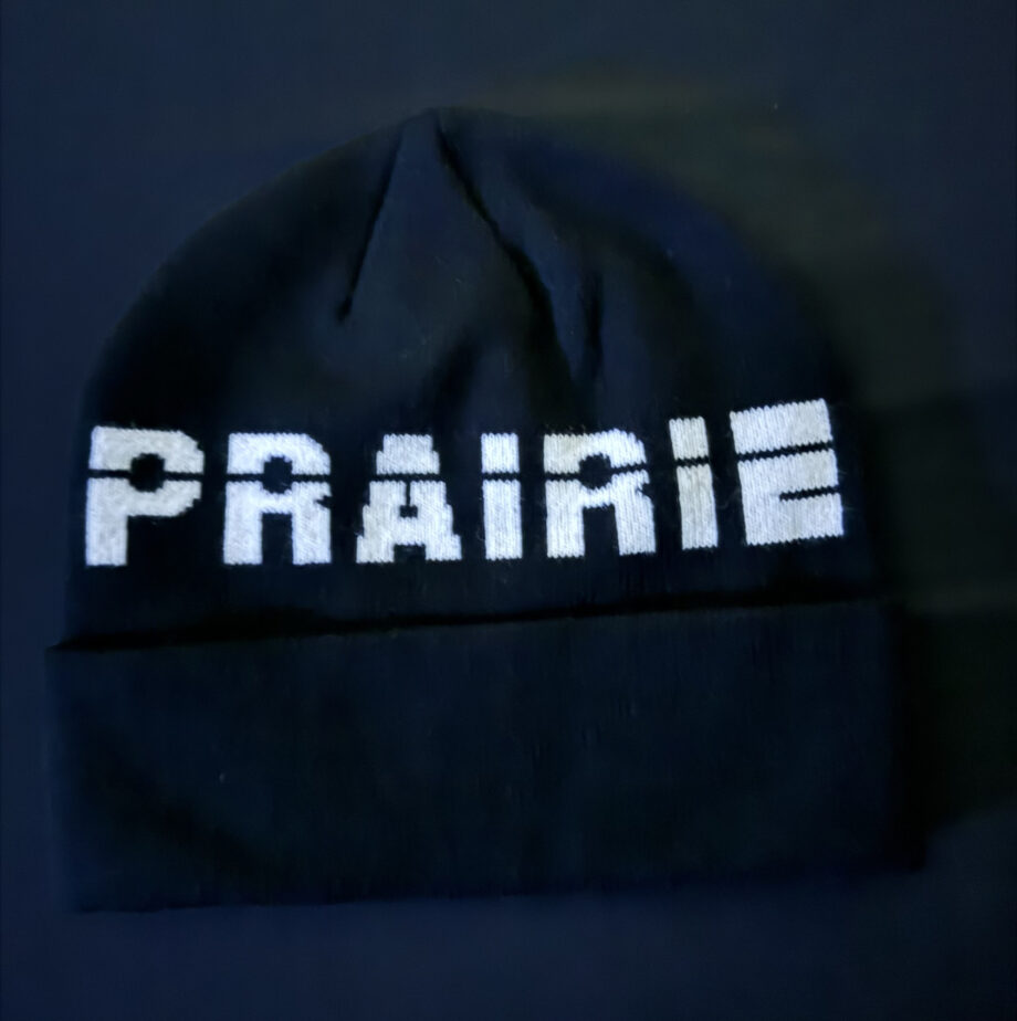 Black and White Prairie Beanie