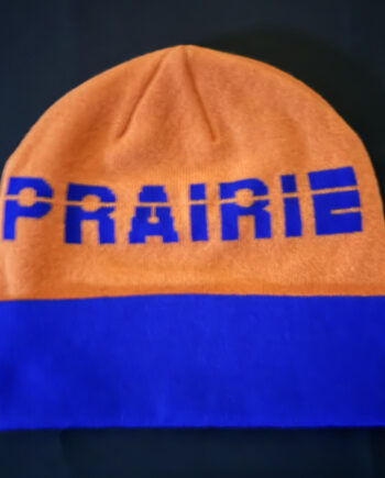 Blue and Orange Prairie Beanie